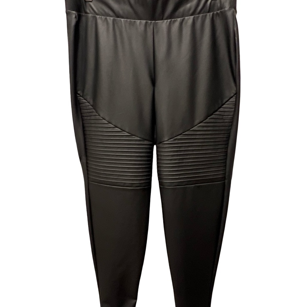 Black Faux Leather Pants